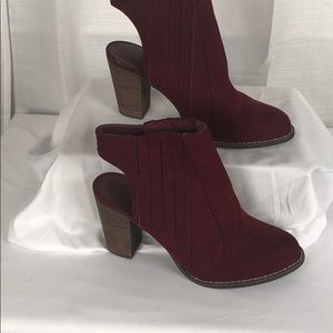 Cato suede half boots size 10